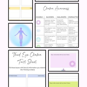 Chakra Planner, 7 Chakra Journal, Spiritual Healing and Self-Care Printable, Chakra Meditation Workbook, Spirituality Planner Digitalˇ