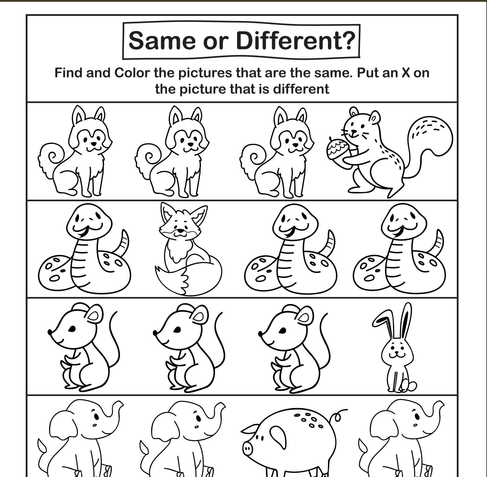 351 Printable Math Worksheets for Kids – Fun and Educational – Ages 3-7 ...