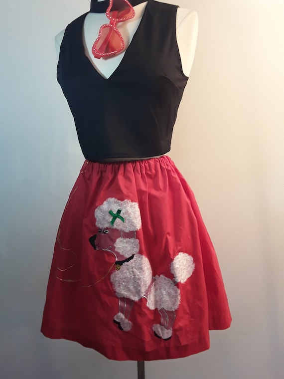 Fun handmade poodle poodle skirt elastic in waist