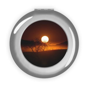 Espejo compacto con foto personalizado, espejo de maquillaje personalizado, regalo para el primer día de la madre, regalo de cumpleaños para amiga, hermana, novia, prometida o esposa.