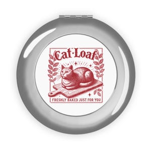 Joli miroir de voyage compact pour chats, cadeau amusant pour les amoureux des chats, miroir de maquillage portable, cadeau de vacances, accessoire sur le thème des chats, miroir pliable