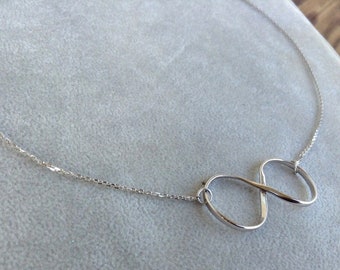 Infinity Necklace in Sterling Silver