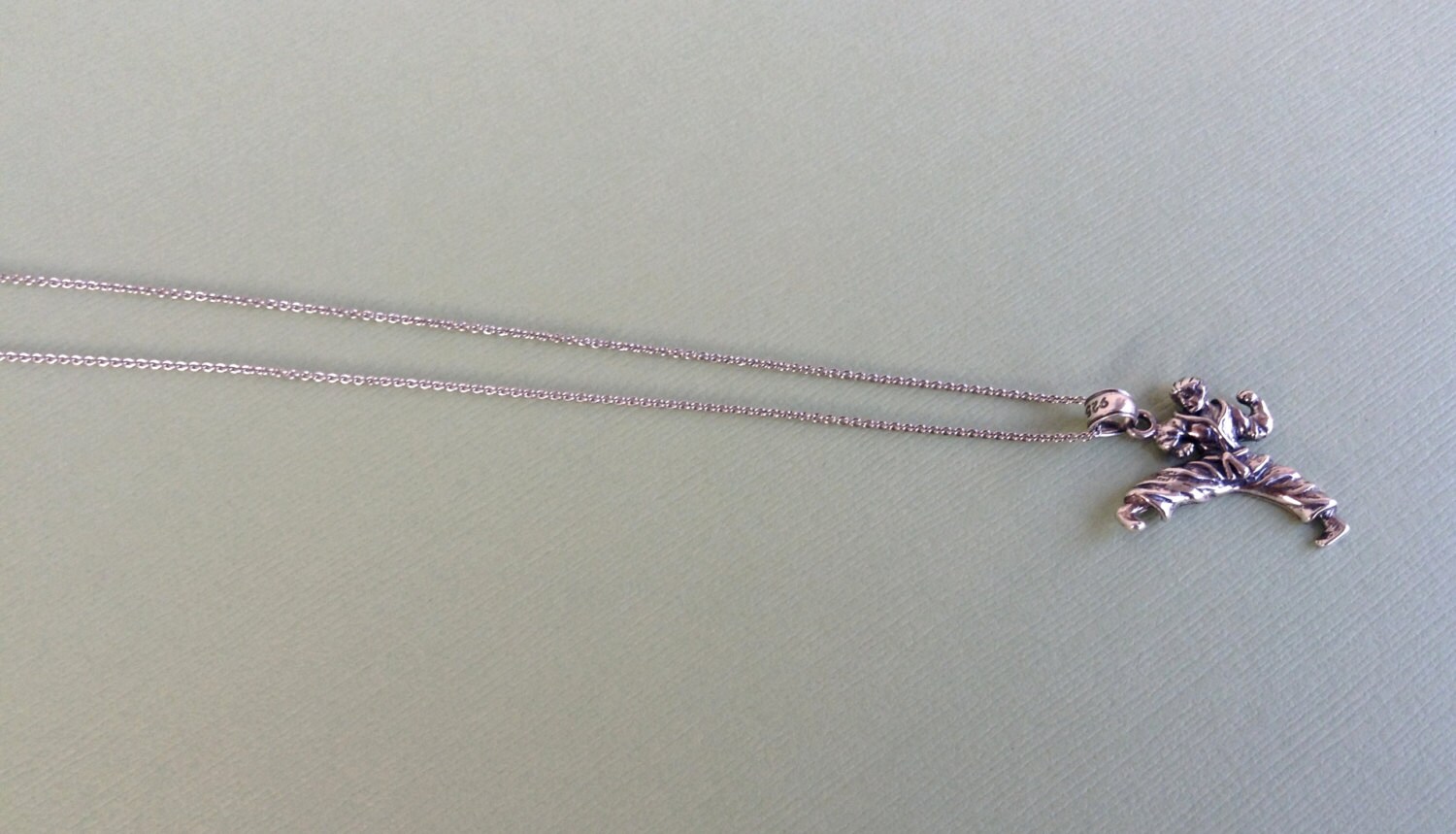 Karate Kid Necklace in Sterling Silver Karate Jewelry Etsy Canada