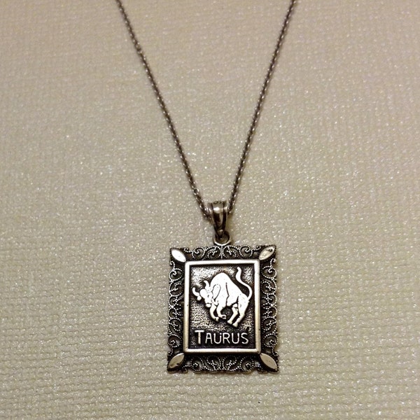Collana Zodiac del Toro in argento sterling