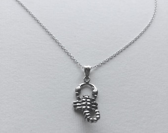 Scorpion Necklace in 925 Sterling Silver