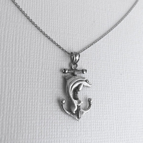 Dolphin Necklace Etsy