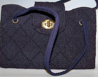 Vintage 1940s Purse - Purple