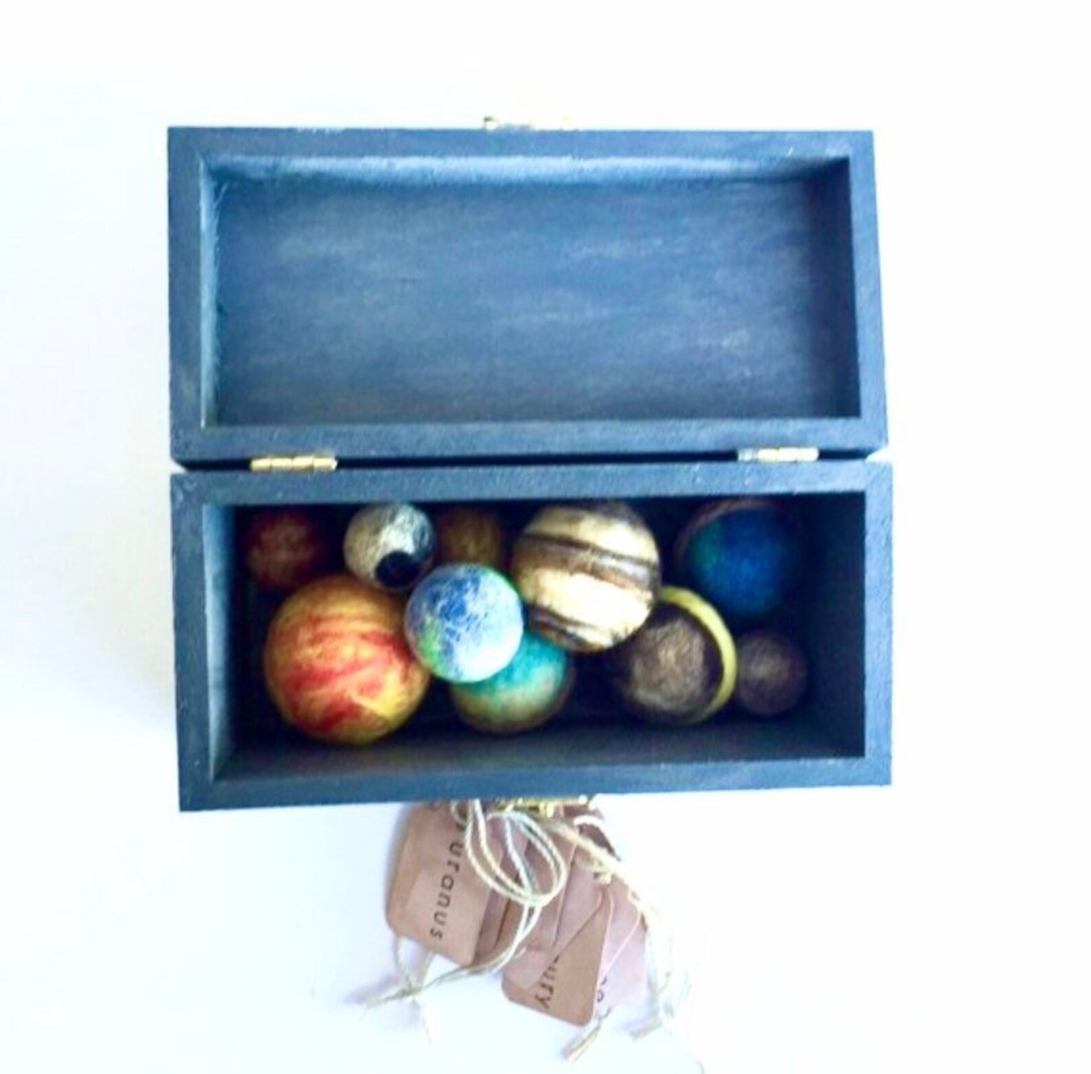 Small Sized Solar System in a Bag, Needle Felted Planets, Teacher Gift ...