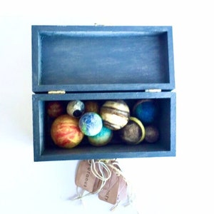 Small Sized Solar System in a Bag, Needle Felted Planets, Teacher Gift ...
