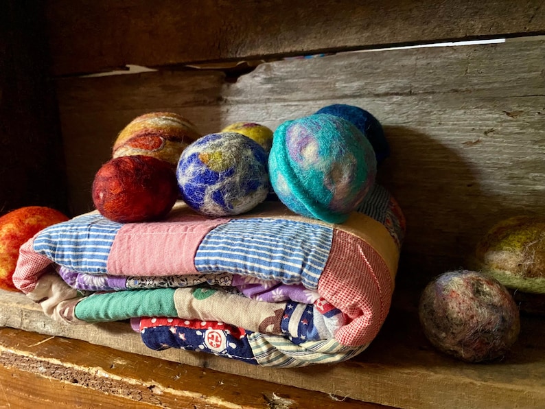 Medium Sized Solar System Set in a Bag • Needle Felted Wool Sculptures ...