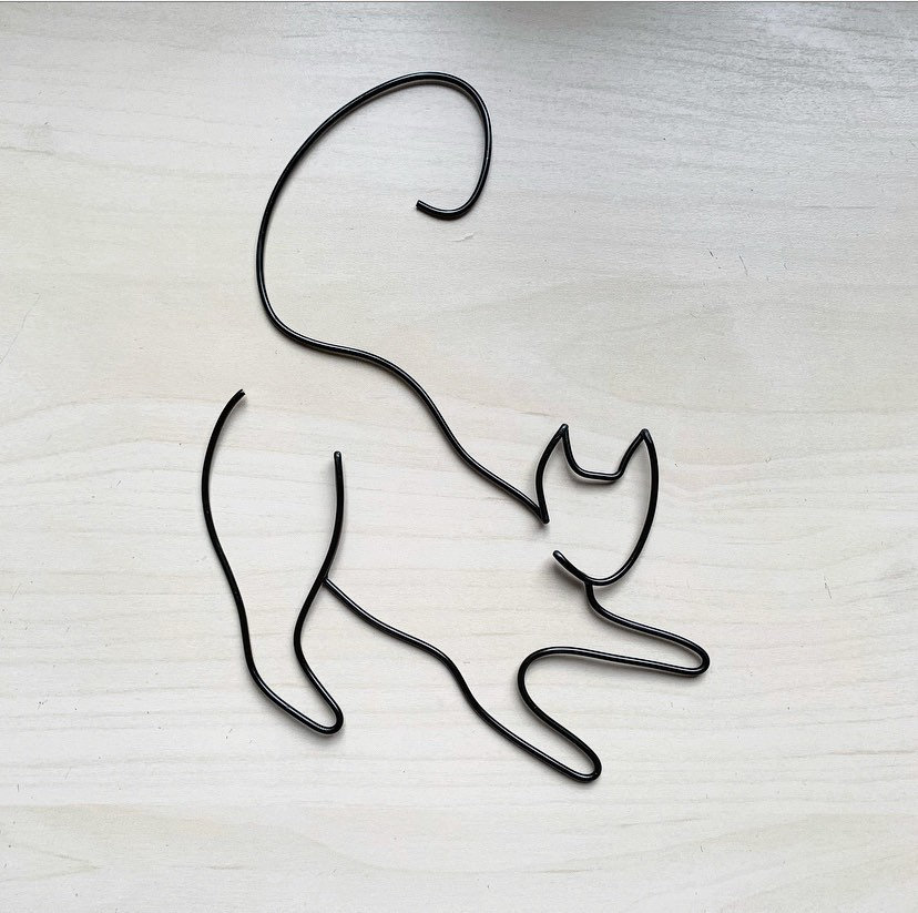 Meow~ For Those Who Loves Cats~  Copper wire art, Wire art, Copper wire  crafts