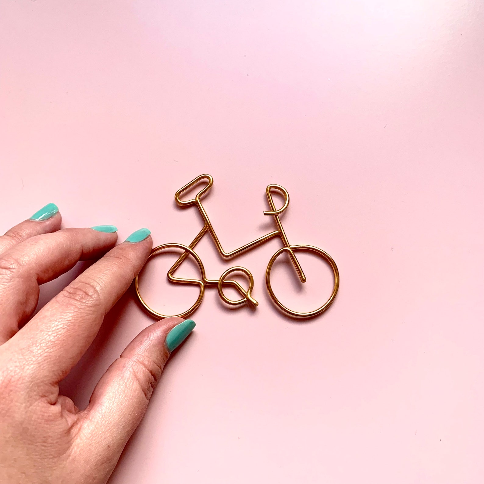 Handmade copper Pictured Wire Bicycle/bike. Wire Art Etsy