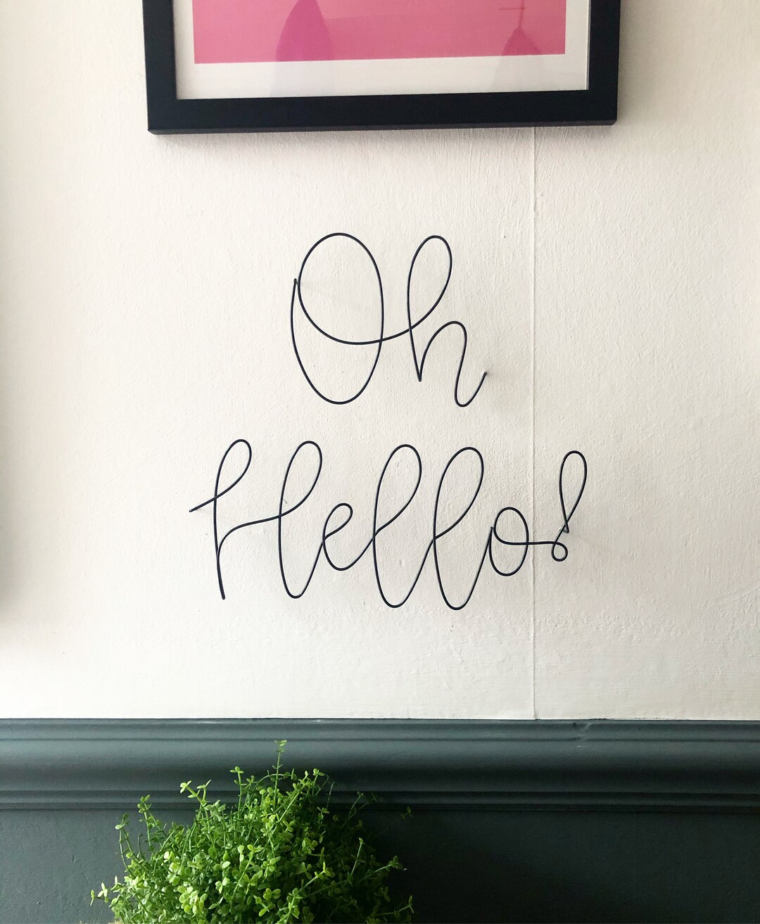Hello Fun Sign Handmade (black Pictured) ‘oh, Hello!’. Fun, Bathtime, Housewarming ...
