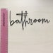Wire Word bathroom' Wall/door Sign. Wire Art Bathroom - Etsy