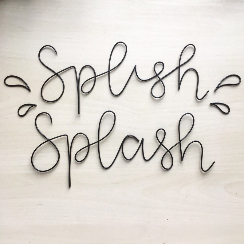 Wired “Splish Splash” Bathroom Decor