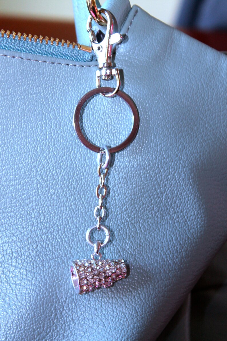 Megaphone Charm Bling Crystal Rhinestone Keychain Bag Charm With Lobster Clasp Keychains Lanyards Accessories Nhomkinhhoapho Com