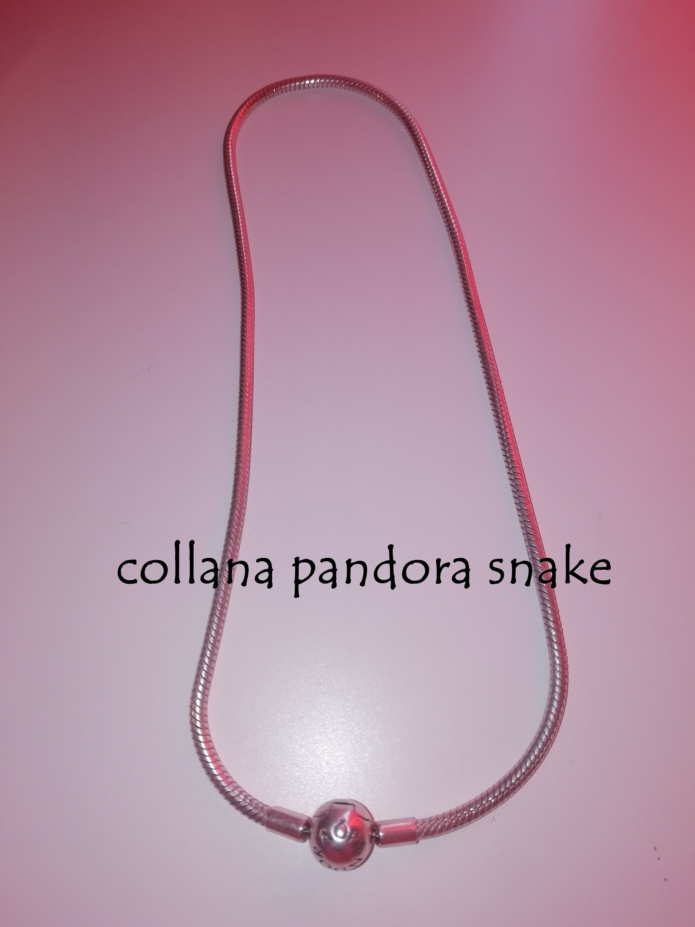 Original Pandora Snake Necklace Heart Charms and Dreamcatcher Etsy UK