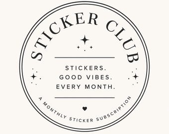 Ever Sticker Club! Monthly Snail Mail Joy | Sticker Subscription | Waterproof Matte | 3 or 6 Months