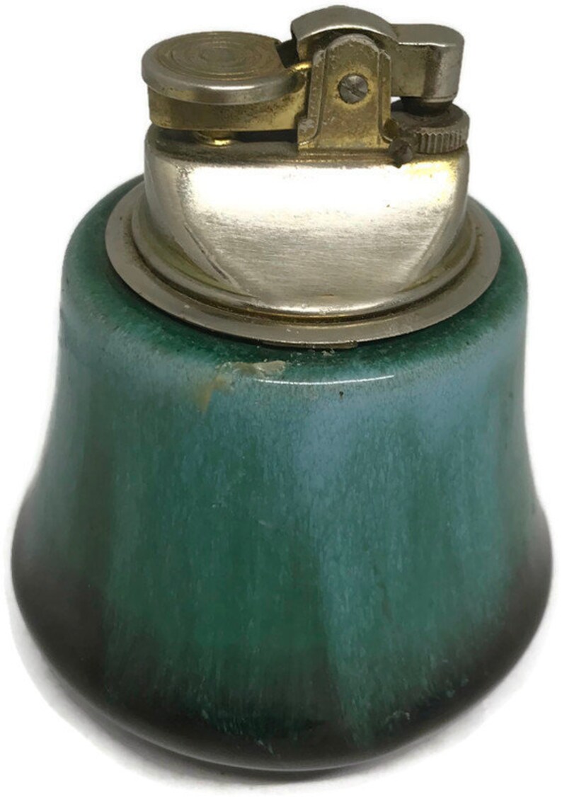 Vintage Mid Century Modern Blue Mountain Pottery BMP Canada Table Lighter