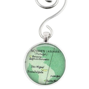 Azores Portugal Map Ornament: Adventure Travel Gift