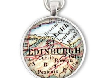 Edinburgh Castle KeyRing Hand Crafted Key Ring in pouch Gift Idea 