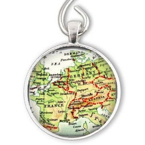 Europe Ornament, European Ornament, Europe Keychain, France, Germany, Ornaments, Europe gift, Travel Gifts, Gifts Under 20, Adventure gift