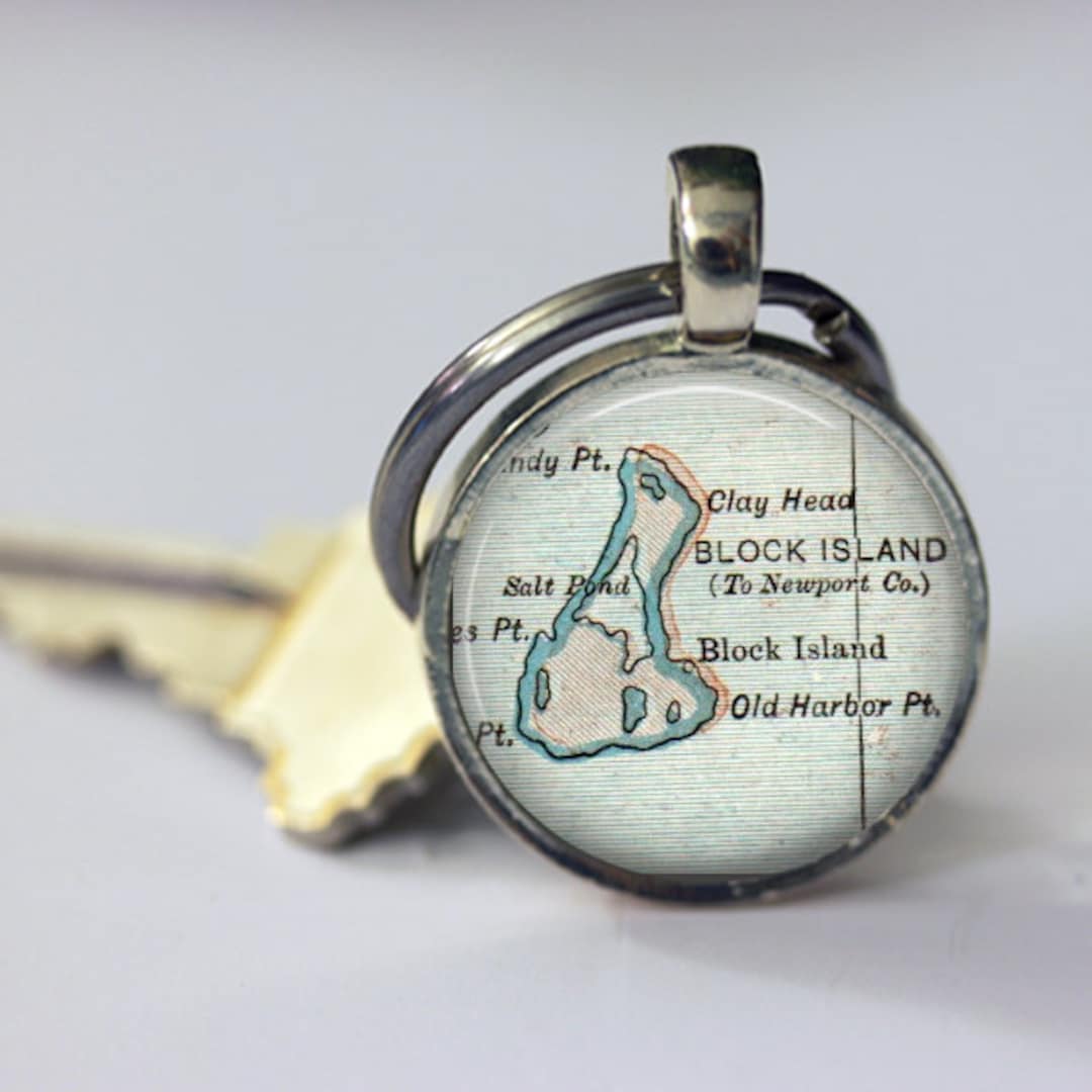 Block Island Rhode Island Gift, Best Friend, Friend Keychains for Her ...