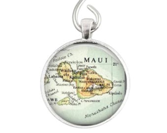 Maui Hawaii Map Ornament: Personalized Travel Gift
