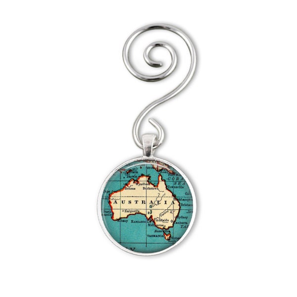 Sydney Australia Map Keychain Personalized Keychain Gift Etsy