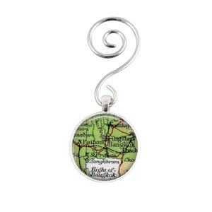 Bangkok Map Ornament: Thailand Travel Gift