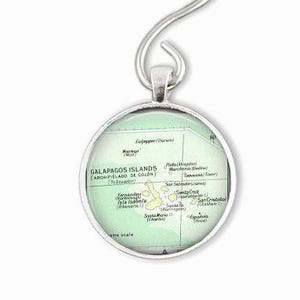 Galapagos Islands Map Ornament: Adventure Travel Gift
