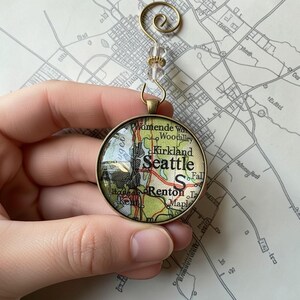 Cozumel Map Ornament: Playa Del Carmen, Vintage Travel Gift, Bronze Gift image 3