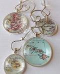 Custom Ornaments, Personalized Map Ornament, Unique pendant map ornament charms, Christmas Ornament, personalized gifts, Stocking Stuffer,