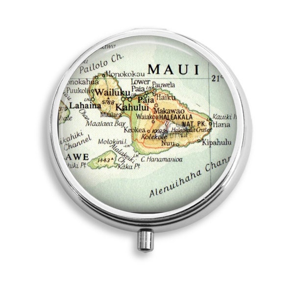 Maui Pill Boxes Small Maui Hawaii Gift Idea Food Pantry Etsy