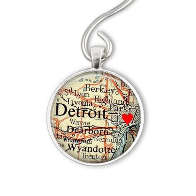 Detroit Christmas Ornament Personalized Housewarming Gift Etsy UK