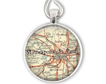 Minneapolis Ornament, Minnesota Ornament, St Paul Map Ornament, Minneapolis Christmas Ornament, Custom Ornaments, Unique Christmas Ornaments