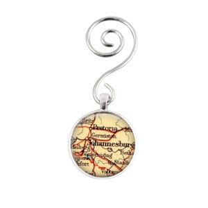 Johannesburg South Africa Map Ornament: Travel Gift