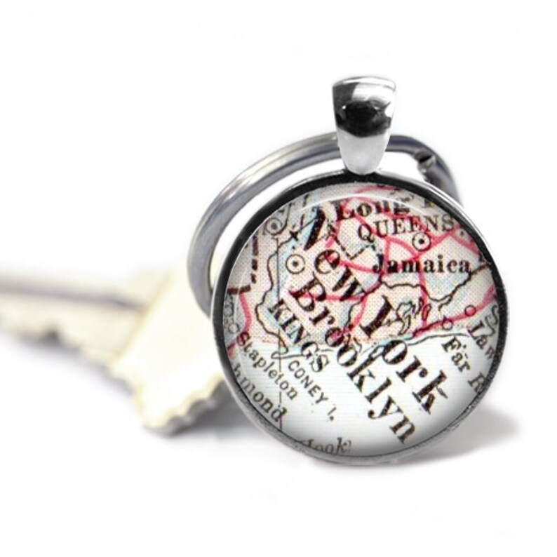 New York Keychain Custom New York Keychains Manhattan Key Etsy