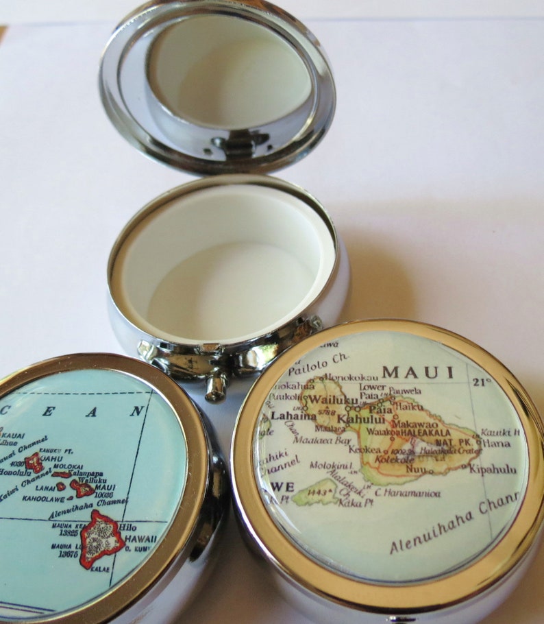 Hawaiian Islands Personalized pill box Hawaii travel pill Etsy