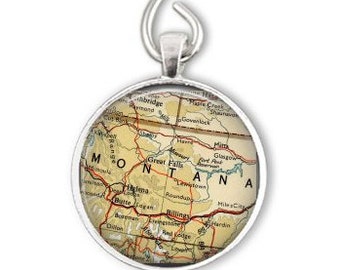 Montana map ornament, Missoula, Bozeman, Billings, Montana Ornaments gift, family ornaments, Montana gift, Ornament Tree, Gifts for Him