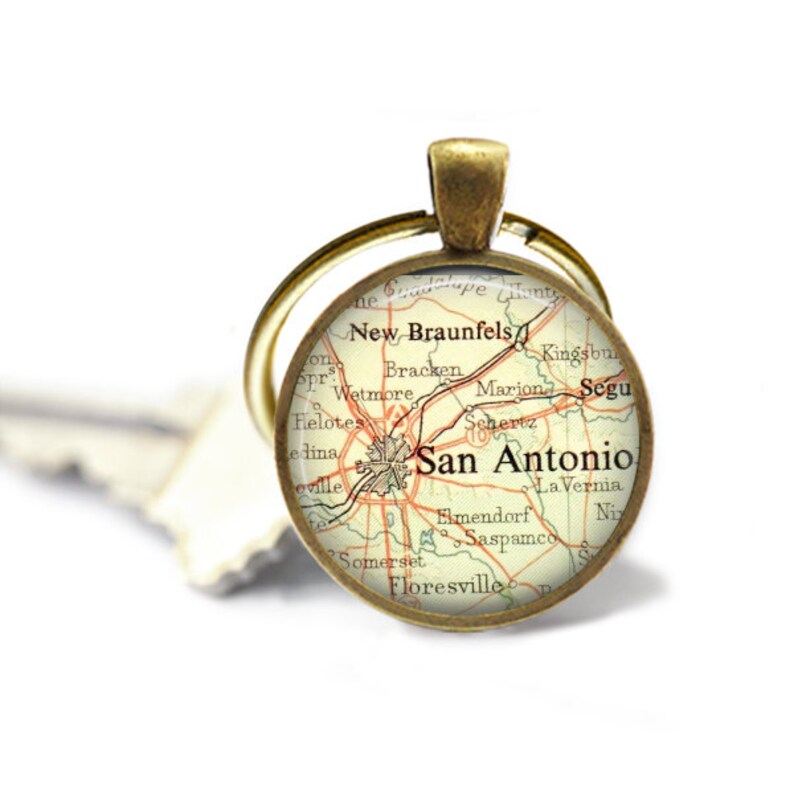 Texas Map Charm Texas Jewelry Map Necklace Pendant Austin Etsy