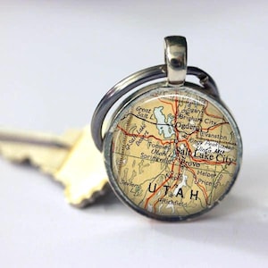 Utah Map Keychain: Salt Lake City, Provo, Ogden