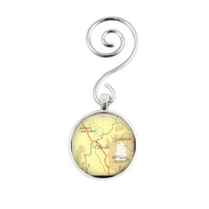 Vintage Map Ornament: Moab & Arches National Park, Utah Gift