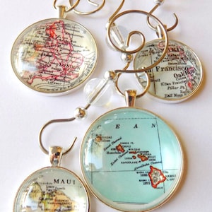 Custom Ornaments, Personalized Map Ornament, Christmas Ornament personalized Gift Idea for Him, Unique Stocking Stuffer Gift for Traveler