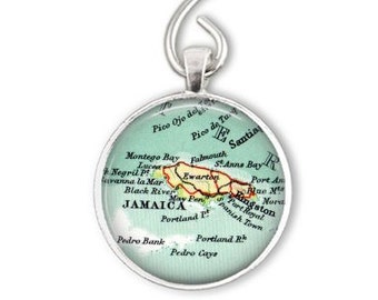 Jamaica Ornament, Engagement Ornament, Wedding Gift, Engaged Ornament, Engagement Gift, Ornament Engagement, Going Away Gift, Gift for women