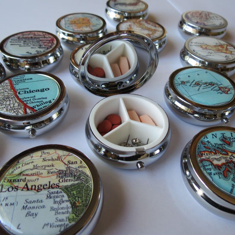 Custom Pill Case Purse Pill Box Trinket Box Hostess Gift Etsy