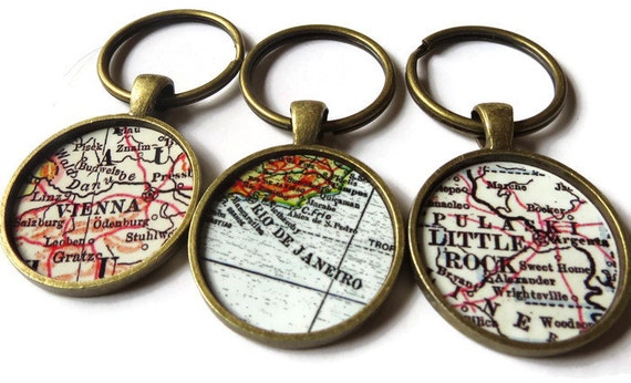 Bronze keychain father s day gift custom anniversary personalized keychain husband gift mens gift Grandfather gift father gift man