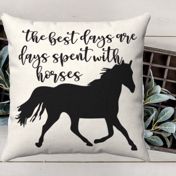 Love of horse decor - pillow - ranch decor