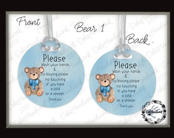 Baby Stroller Tag, Stop your germs can be too much  - healthy baby, don’t touch the baby