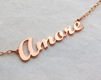 Amore Necklace - Etsy Ireland